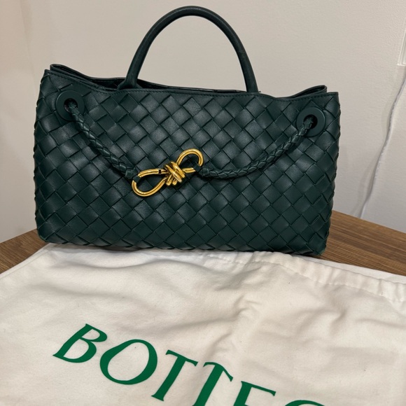 Bottega East West Andiamo Bag - Green (Lagoon) - Picture 5 of 13